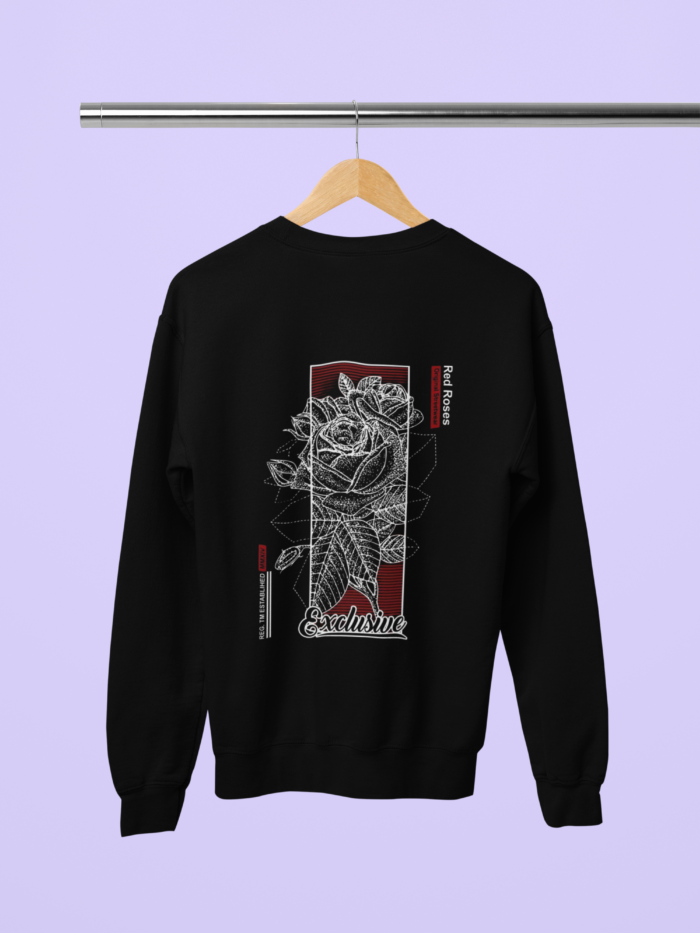 Abstract Rose Sweatshirt